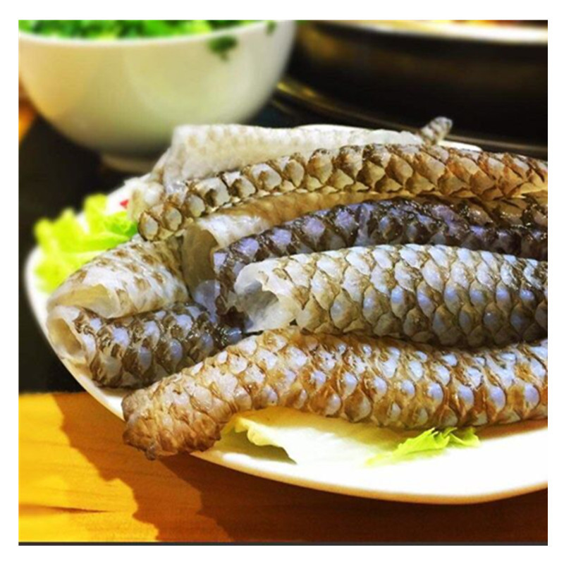 爱上鲜鱼皮 鱼qq 230g/袋解冻即食凉菜酒店方便菜40袋/箱