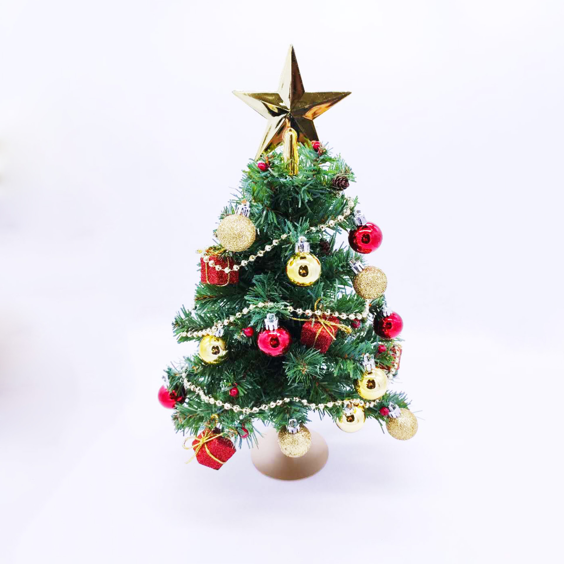 41cm桌面圣诞树小型圣诞节装饰道具pvc环保料手工制作