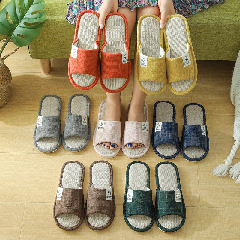 New Home Cotton and Linen Slippers