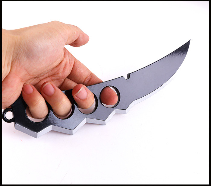 动漫忍者周边仿真兵器苦克四代 阿斯玛22cm金属武器模型5件套摆件