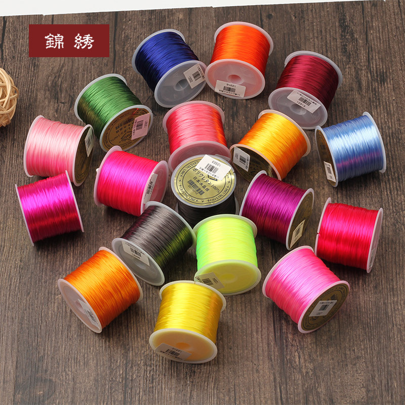 手链线水晶线透明手串绳弹力线串珠弹性穿佛珠线文玩手串线扁线