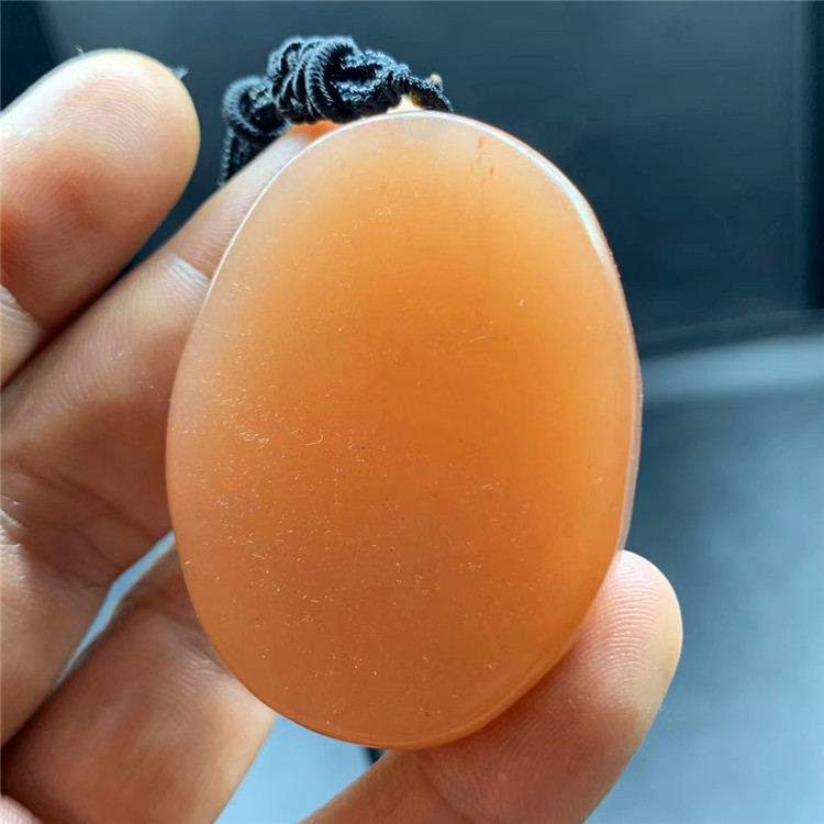 新疆金丝玉冰底料观音挂件吊坠杜热红色宝石光戈壁玉玉坠