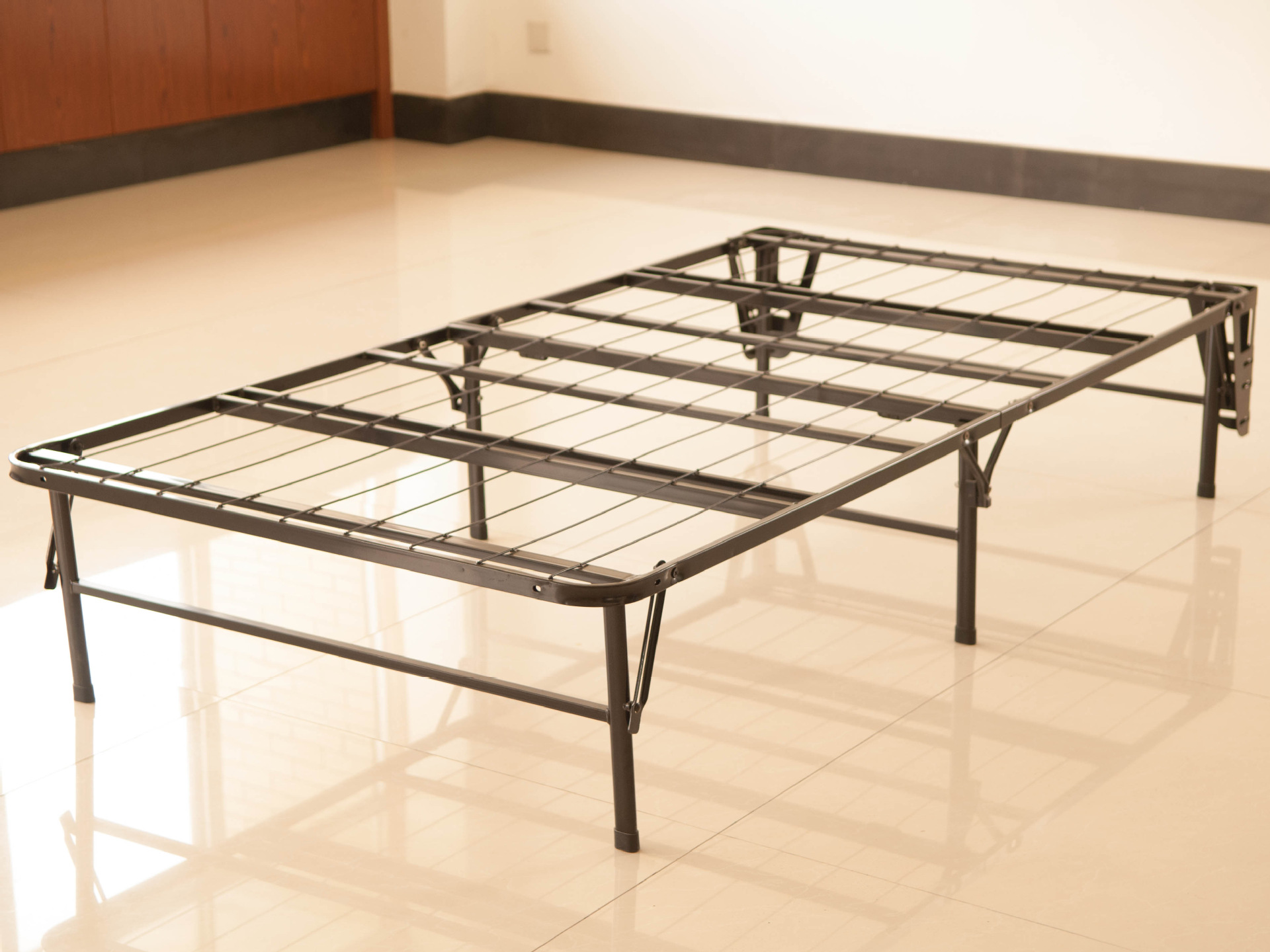 折叠床金属铁双单人床美式跨境电商metal futon frame bed