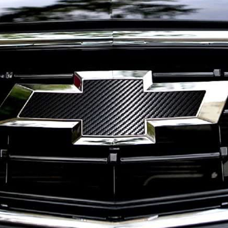 3d碳纤维汽车车标改装贴纸雪佛兰专用前后车标中网方向盘轮毂贴纸