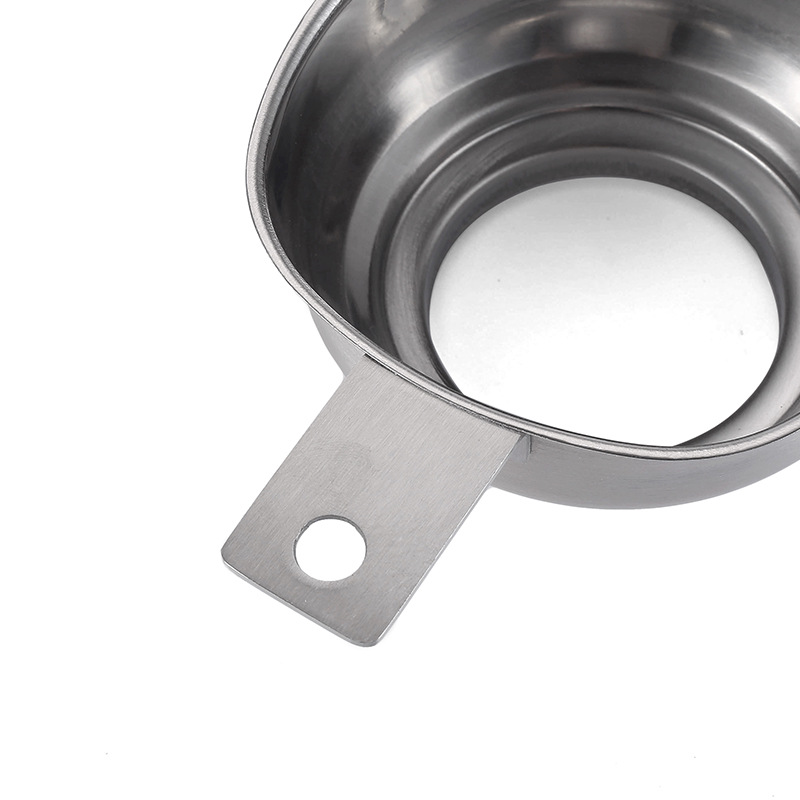 不锈钢方形宽口漏斗 大口直径油漏 厨房工具 带手柄果酱罐头漏斗