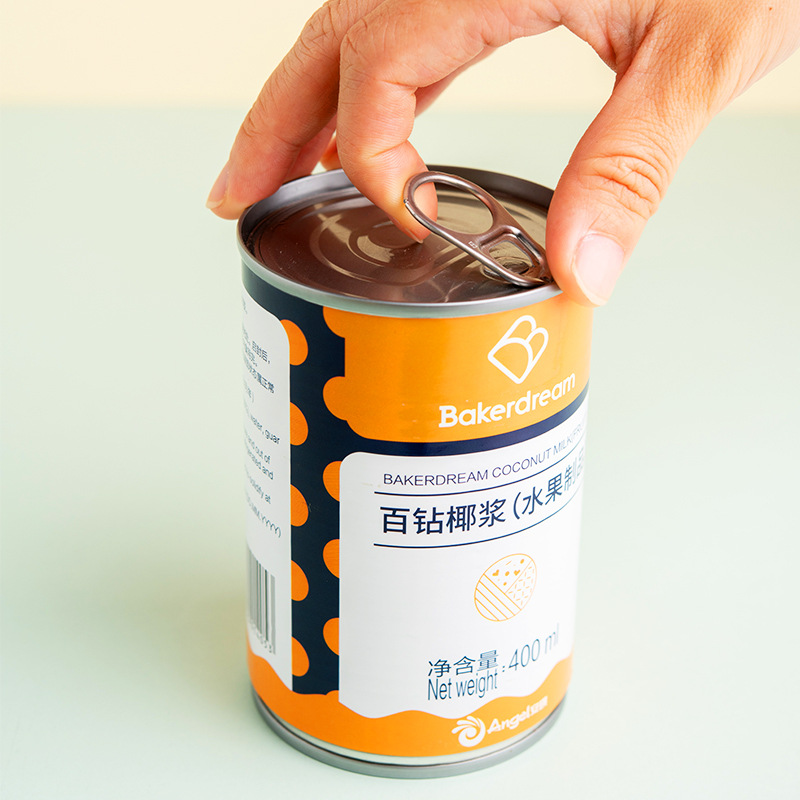 百钻椰浆400ml 家用椰汁水果捞西米露专用椰奶冻奶茶店烘焙原材料