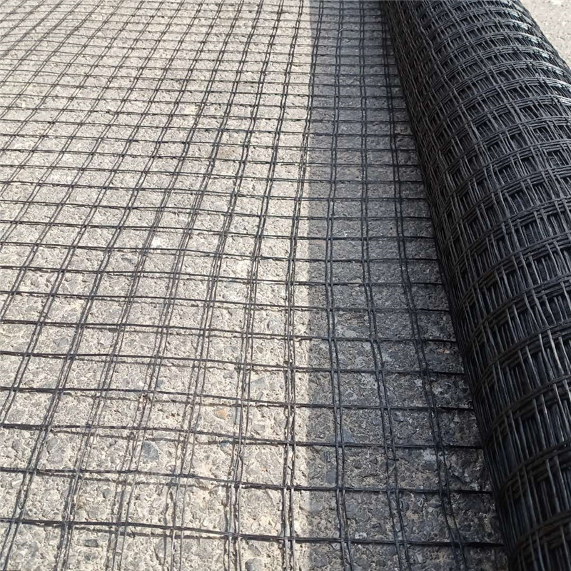 钢塑玻璃纤维单向双向玻纤涤纶土工格栅公路用 路基塑料格网格
