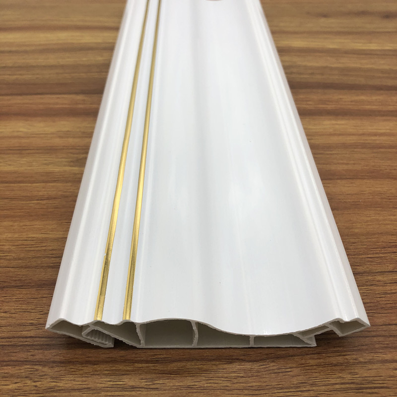 竹木纤维集成墙板吊顶阴角线石塑天花棚顶角线灯槽100包边收口线