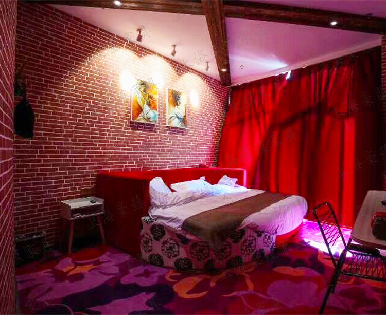 圆床双人床情侣情趣助力电动床时尚浪漫主题宾馆床合欢多功能水床