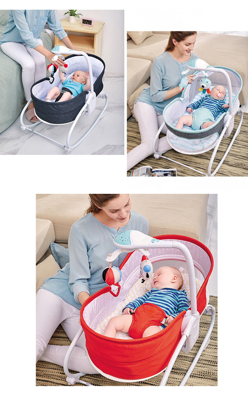 新生婴儿摇篮摇床电动睡篮安抚哄睡安全两用哄娃神器自动摇摇椅