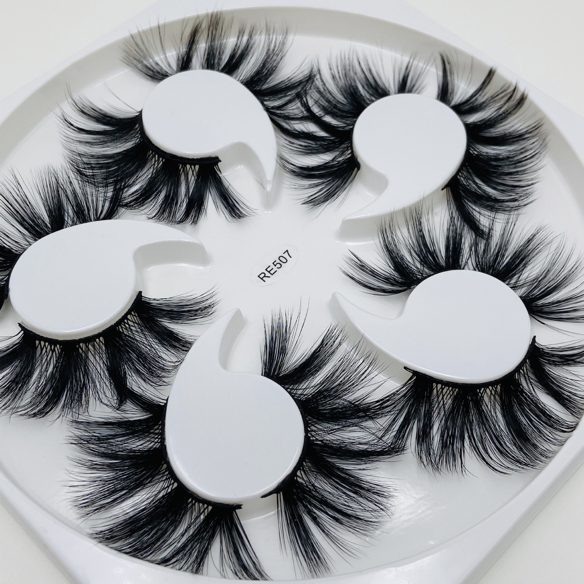 5对装25mm水貂眼睫毛 27mm加长浓密网红款假睫毛爆款跨境货源批发