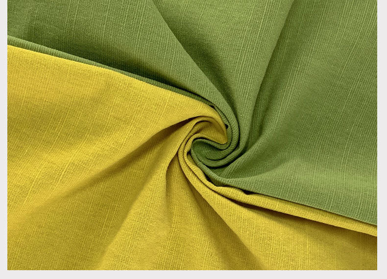 加厚天丝竹节麻 140g梭织亚麻布 中老年棉麻晨练禅茶唐装上衣面料