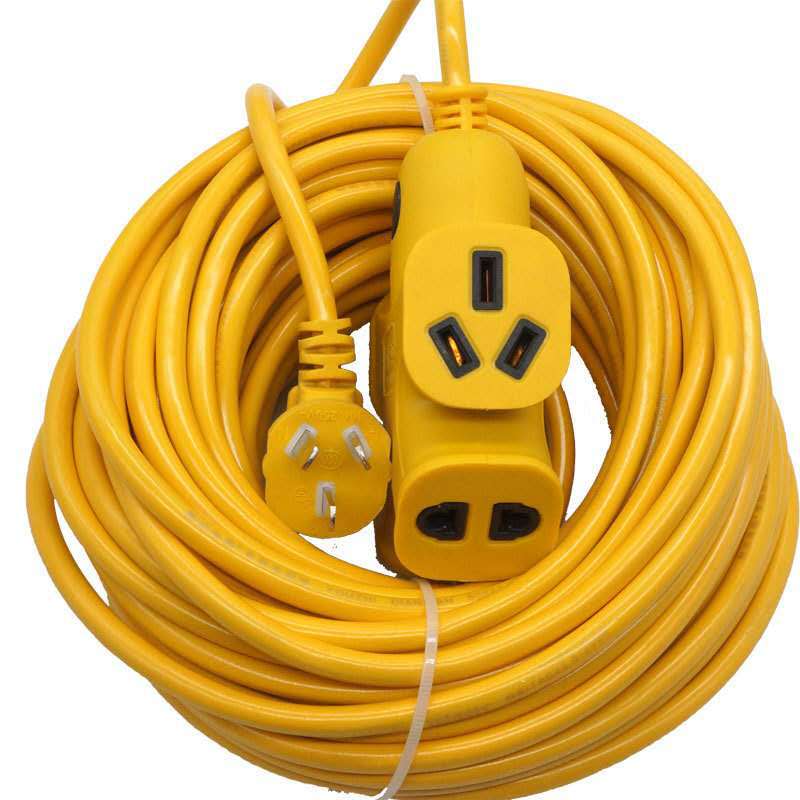 带线电源地拖插座 大字型大功率接线插线板 工业电源地拖插排插座