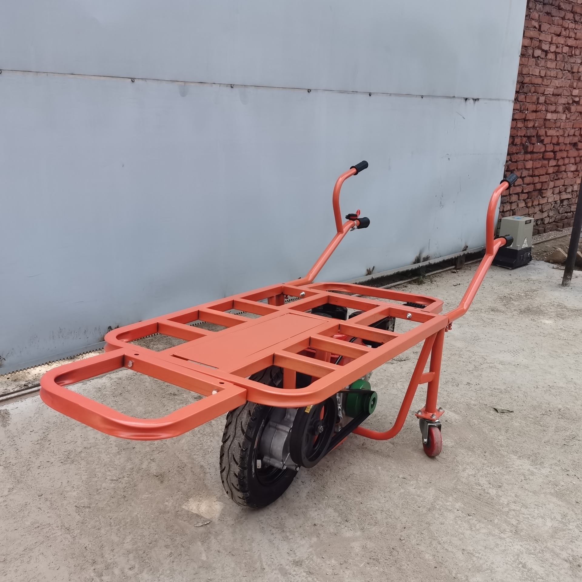 山地运木头汽油平板车 升级款汽油鸡公车 载货多样性助力手推车