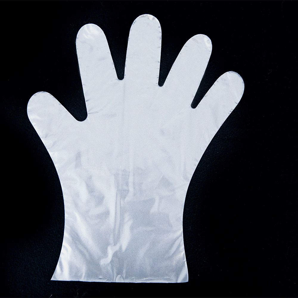 pe加厚塑料防护手套抽取式厨房家用美容院龙虾手套一次性塑料手套