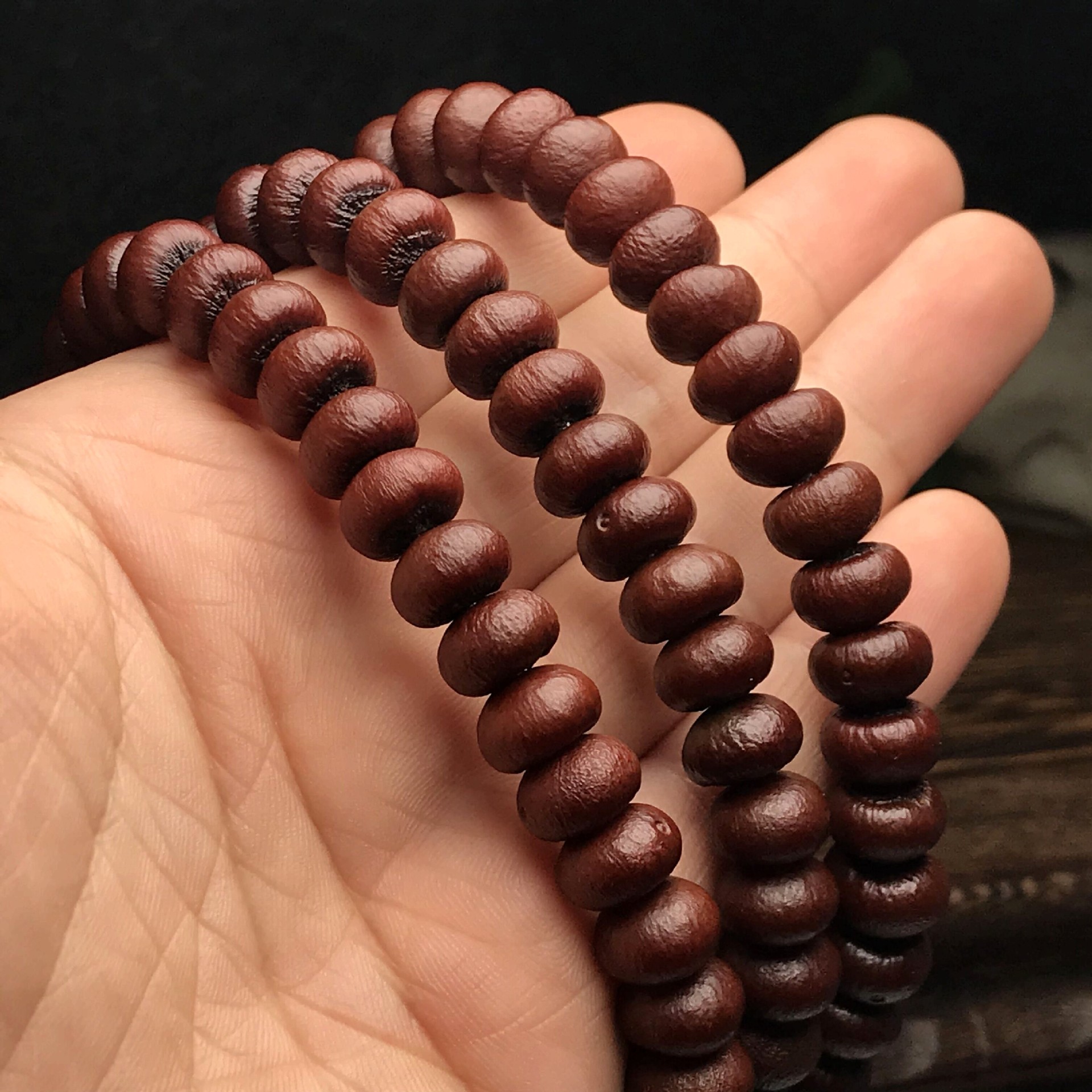 厂家批发无缺口紫金钵盂菩提子 108颗金碗莲花座菩提佛珠