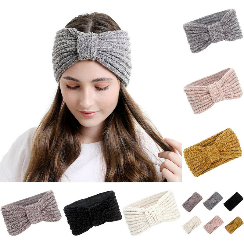 Ins Retro Hair Band Chenille Hair Band Female Autumn and Winter Sweet Mori Girl Wide-Brimmed Headband Chic Internet Celebrity Outing Headdress