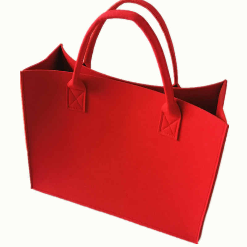 Tote Felt Bag Handbag Fashion Versatile Creative Large Capacity Shopping Bag Gift Bag Storage Bag Printed Logo