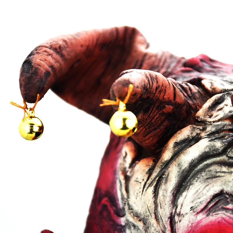 万圣节恐怖铃铛小丑面具 乳胶头套 表演道具狂欢节派对面具