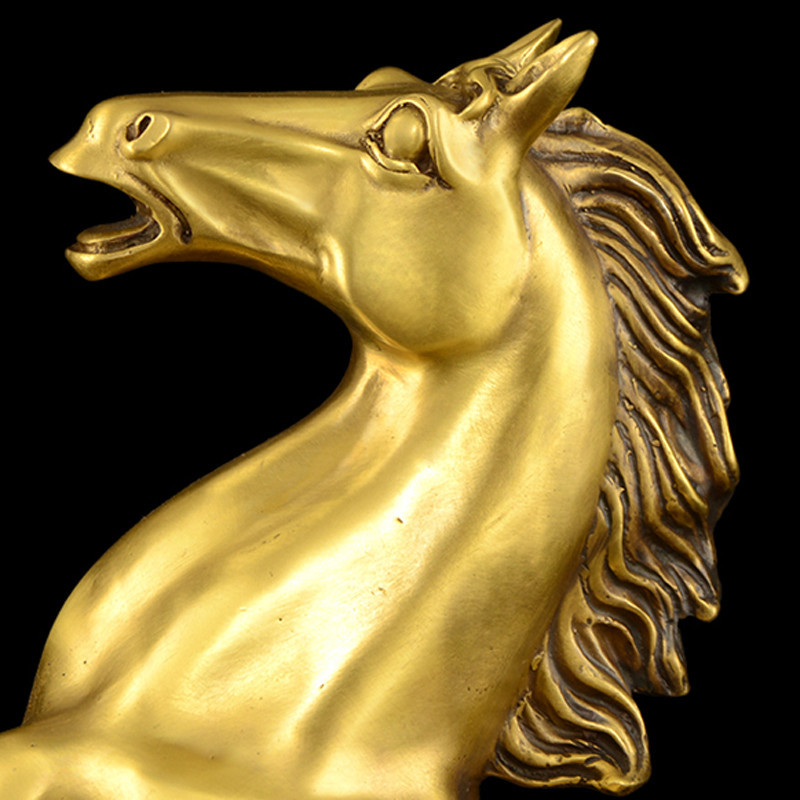 黄铜生肖马摆件黄铜跃马摆件十二生肖马