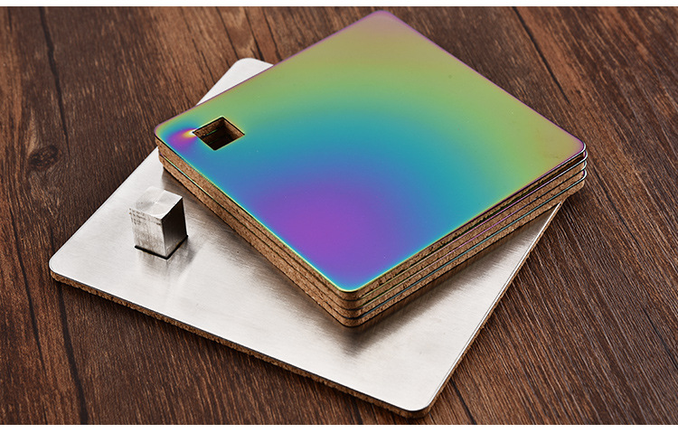 新款七彩不锈钢杯垫,镀钛幻彩不锈钢杯垫套装-阿里巴巴