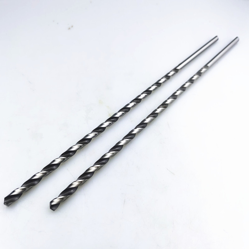 鸿安 加长钻头 直柄加长麻花钻超长 w6高速钢钻花160-200-250-300