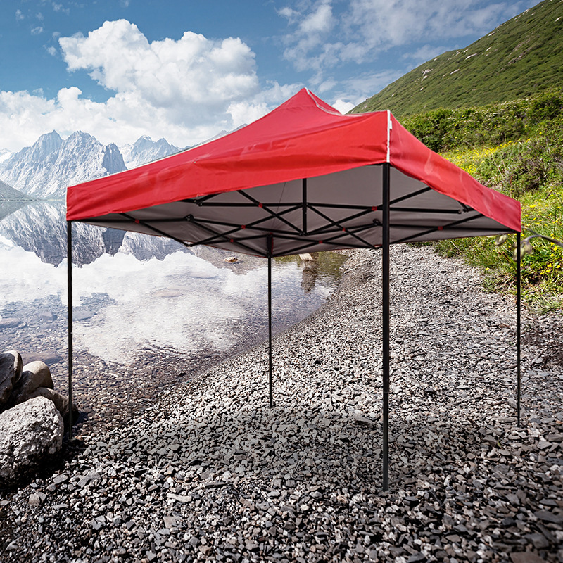 广告帐篷顶布围布摆地摊四脚伞布加厚四方大伞顶围布伸缩折叠帐篷