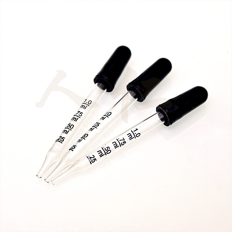 人仁胶头玻璃滴管1ml刻度玻璃滴管实验用玻璃滴管批发