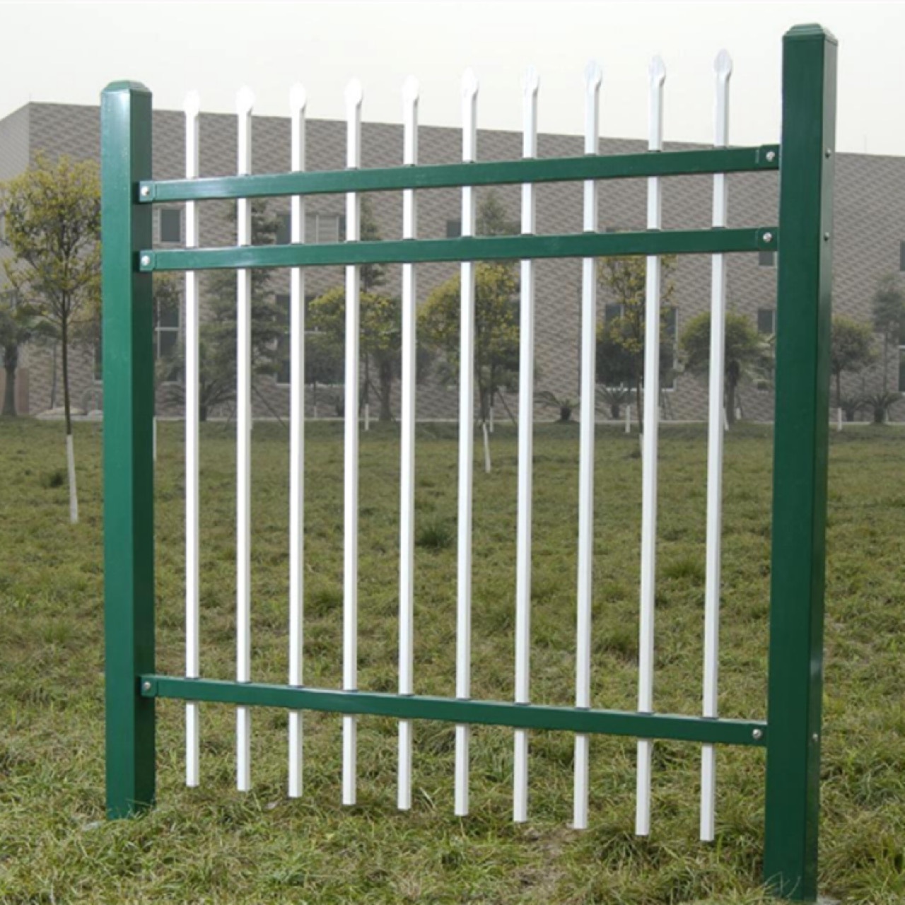 双开弯方管护栏网小区护栏锌钢护栏网厂家现货销售质量好来图定制