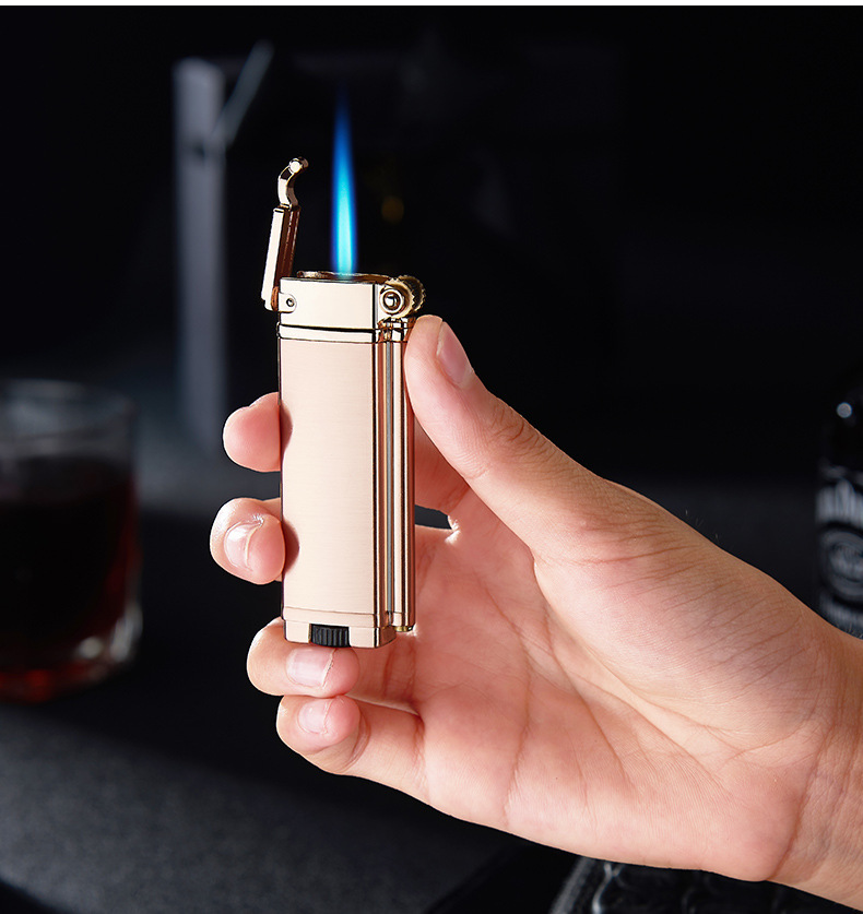 焦点focus充气打火机防风直冲蓝火焰雪茄创意金属打火机f097