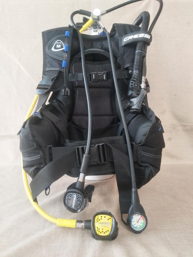 意大利cressi水肺深潜潜水装备套装 bcd 一二级呼吸调节器 残压表