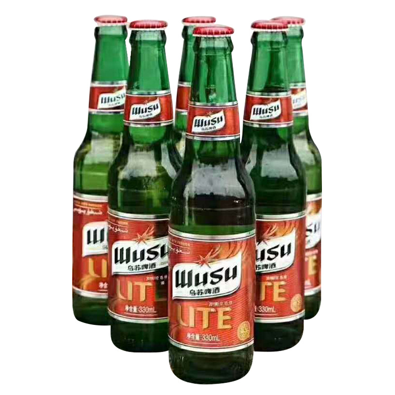 厂商直营小瓶乌苏冰纯啤酒330ml*24啤酒屋撸串轰吧馆夜市跑量网红