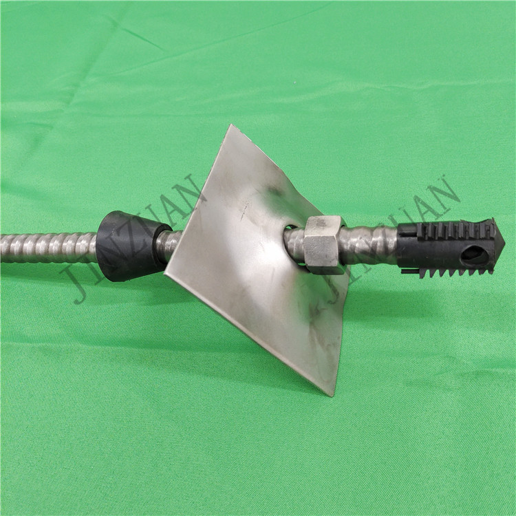 金钻机械中空注浆锚杆Ф255自钻式中空注浆锚杆止浆塞锚垫板现货