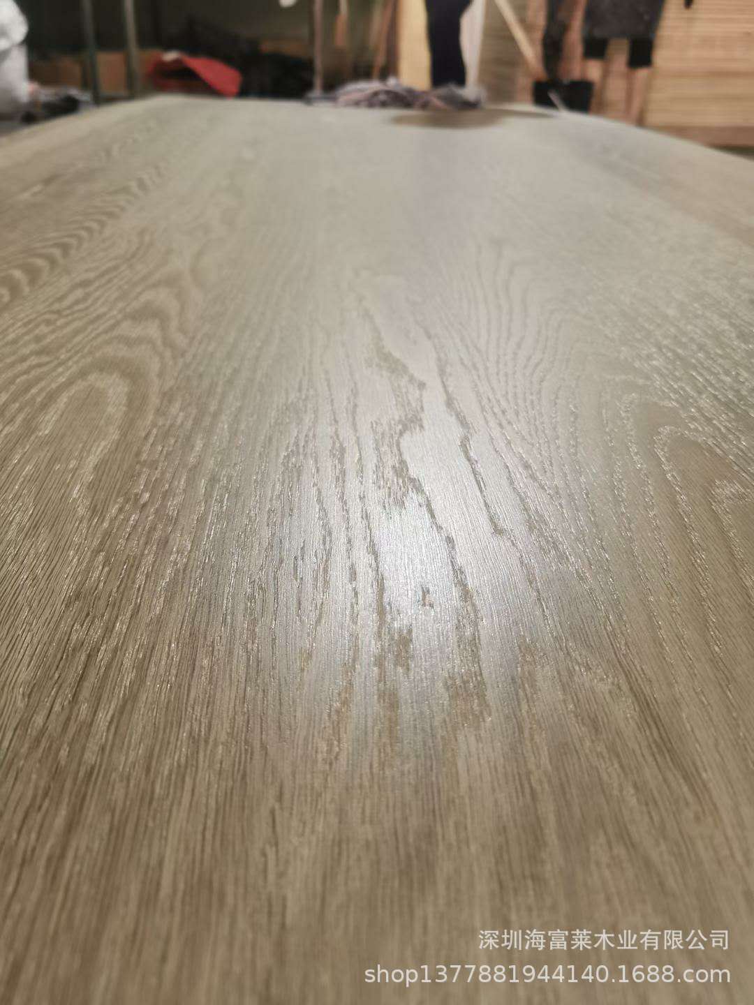 美国白橡直纹生态板 白橡免漆板 水洗白橡木皮 白橡实木拉丝拼板