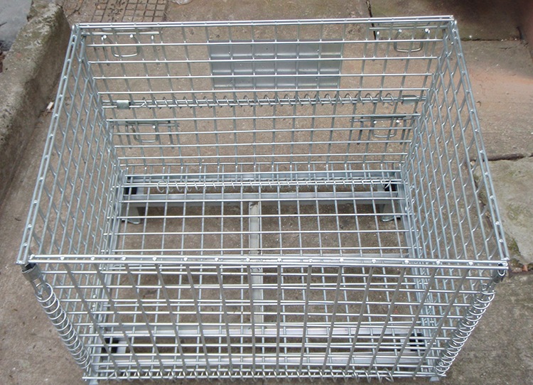 仓储笼折叠铁框 大铁框子金属网笼 折叠储物笼电商快递分拣笼