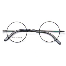 KUM纯钛眼镜框复古圆框装饰超轻IP真空电镀眼镜框架防蓝光近视架