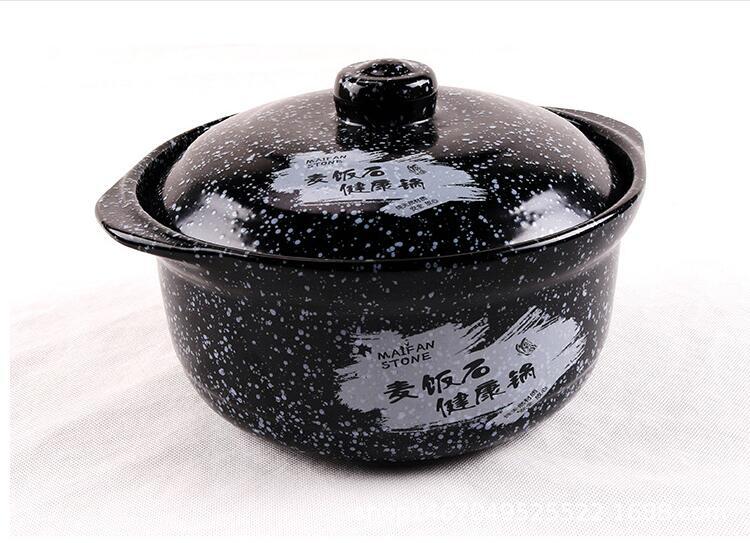 麦饭石烧锅 陶瓷砂锅 陶瓷砂锅煲汤耐高温汤煲 沙锅汤锅粥煲礼品