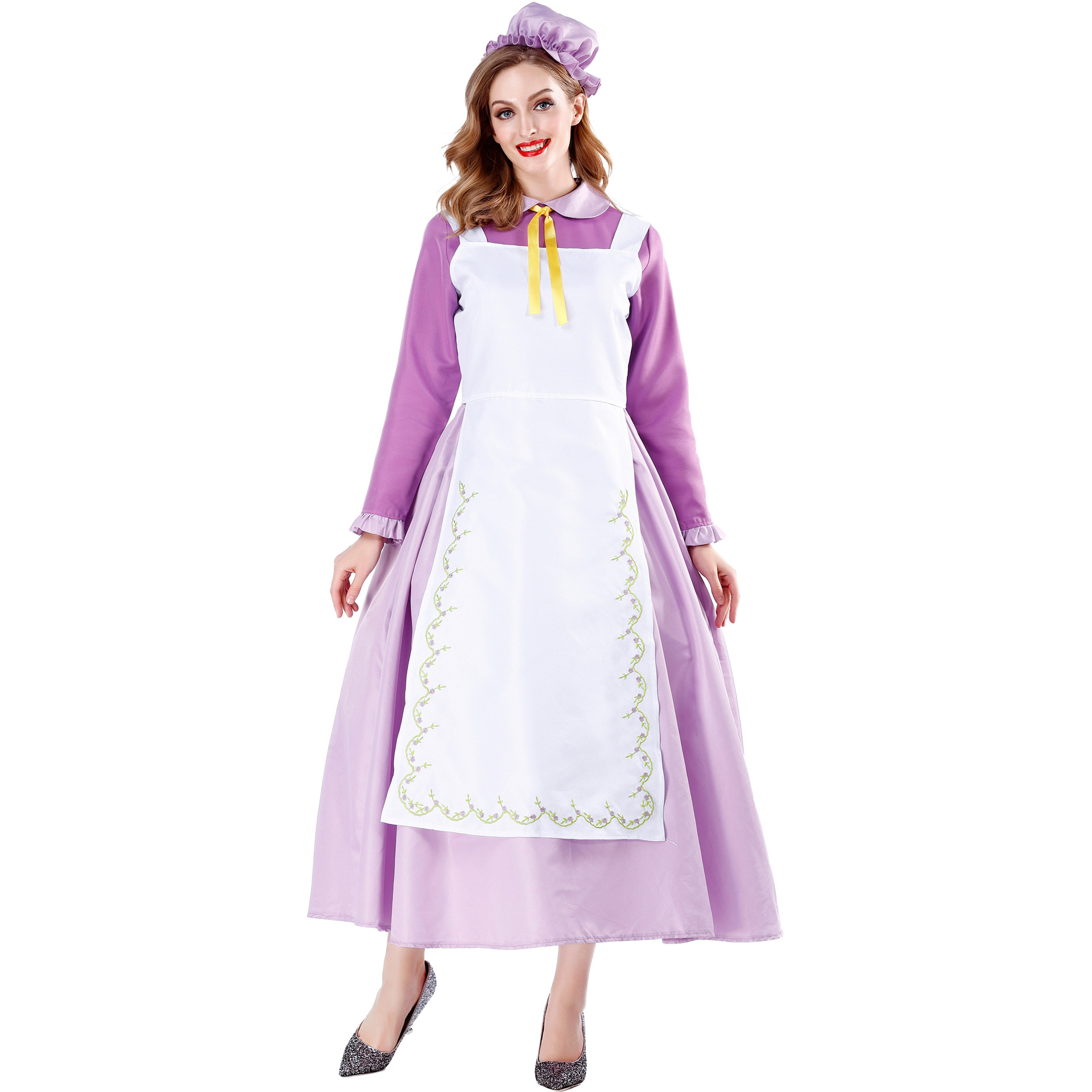 m-xl 万圣节服装 角色扮演茶煲太太女佣服 公主佣人装cosplay制服