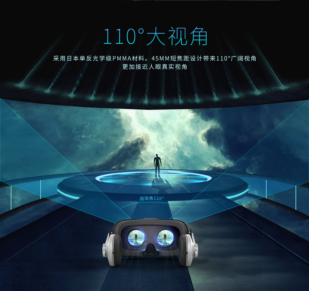 千幻新品9代vr3d眼镜g07e虚拟现实魔镜头戴式显示设备批发