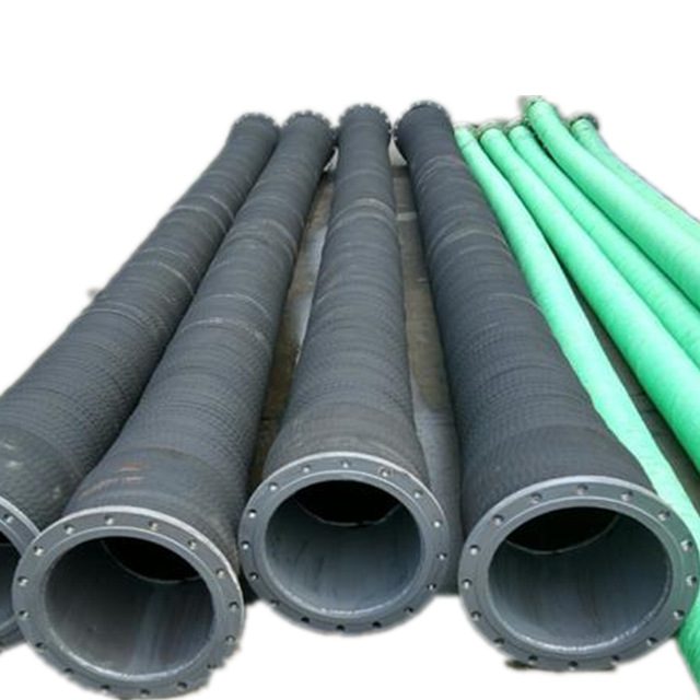 黑色橡胶钢丝缠绕管 大口径抽沙管吸水管6寸8寸10寸吸砂管埋吸管