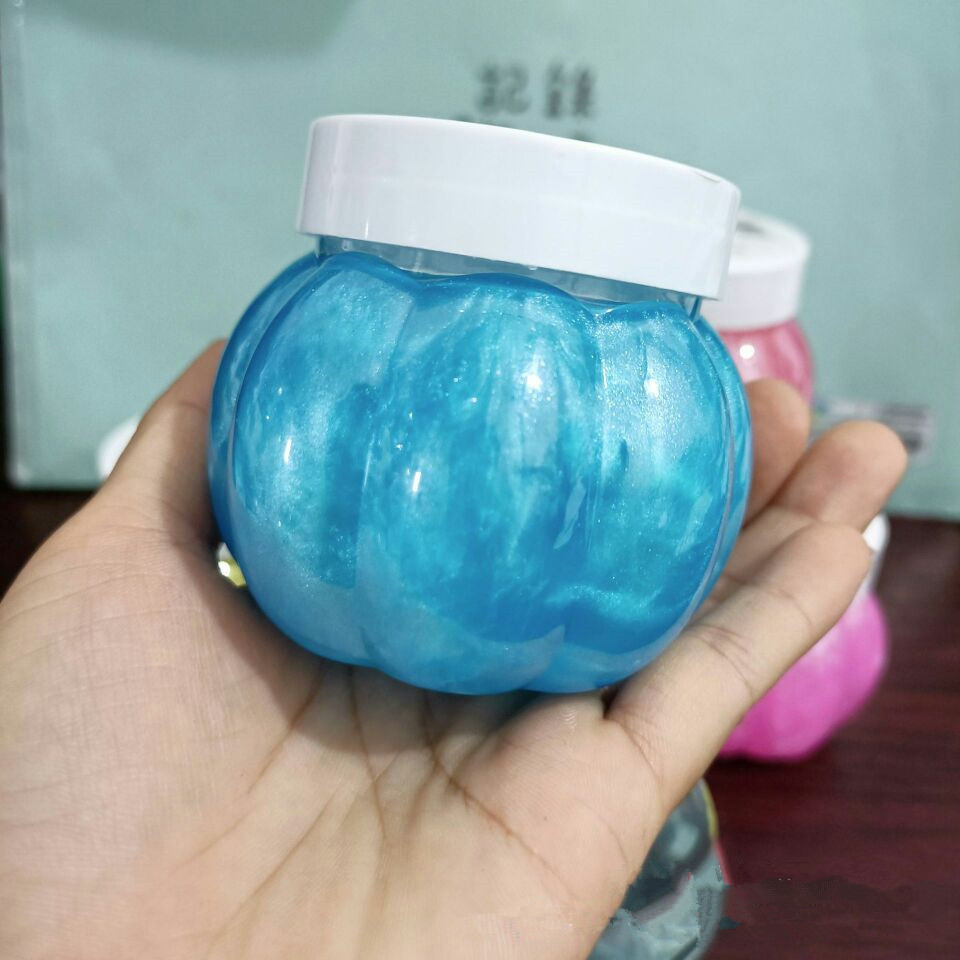南瓜水晶泥 起泡胶 透明彩泥 彩色水晶橡皮泥黏土泥 一元儿童玩具