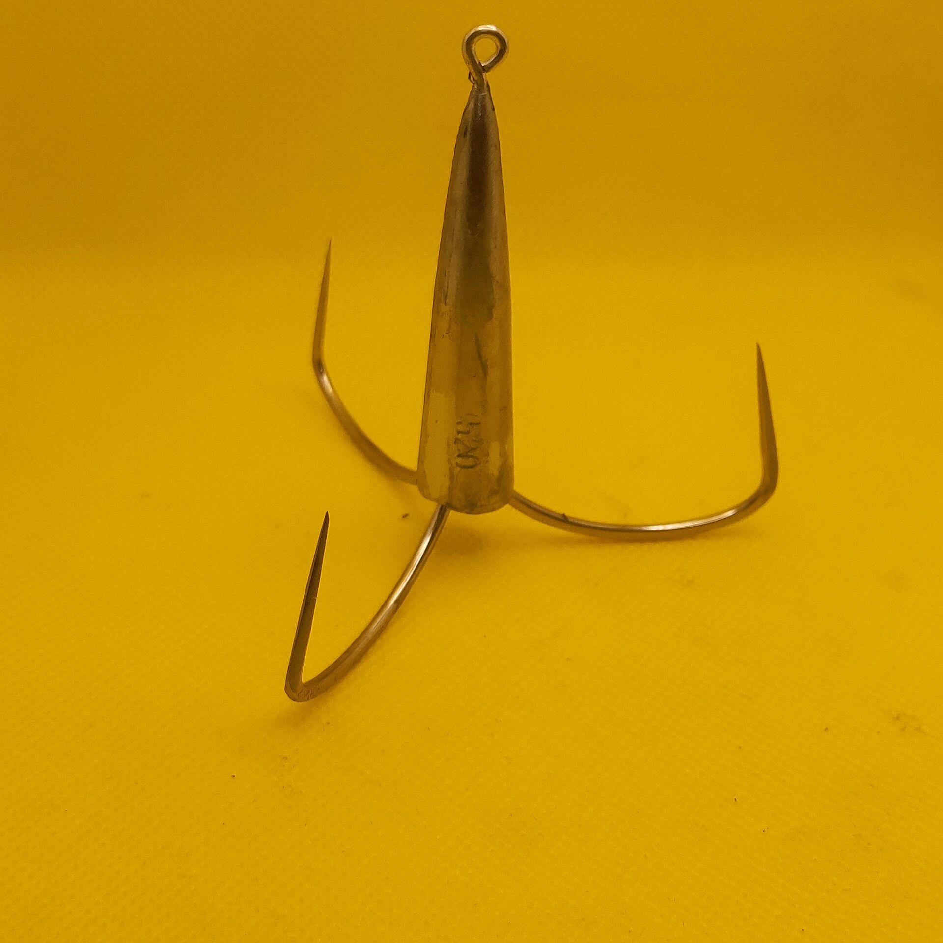 刀锋尖长砣锚钩三爪锚鱼钩带铅锋利三锚钩三爪划挂鱼渔钩厂价批发