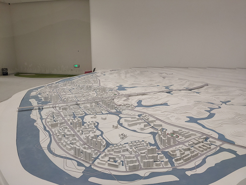 厂家供应投影白莫沙盘 地心地貌房产销售建筑模型 四川省素模设计