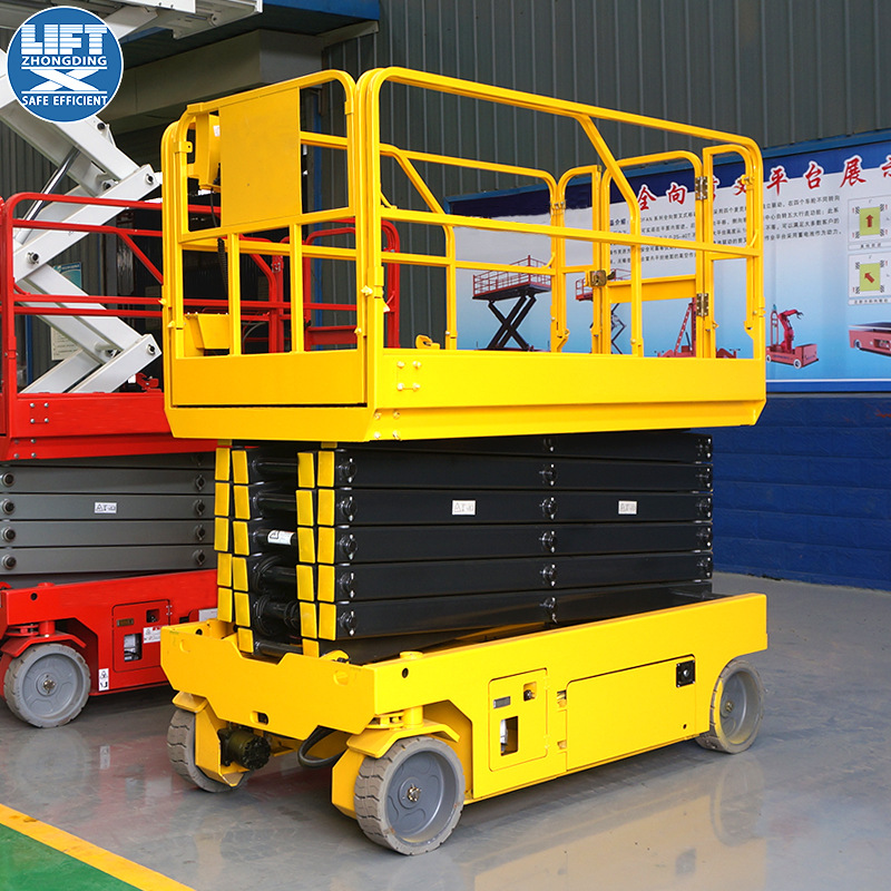 外墙装修用6-14米全自行高空作业车电动液压建筑施工移动升降平台