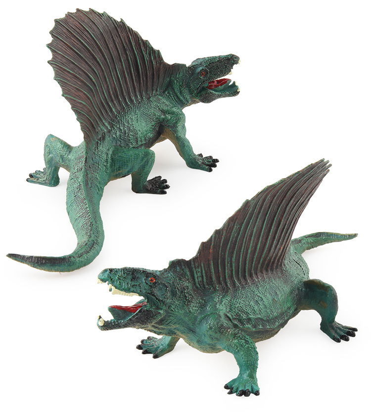 xd-4亚马逊仿真动物模型恐龙玩具迅猛龙异齿龙空心摆件蛋糕装饰