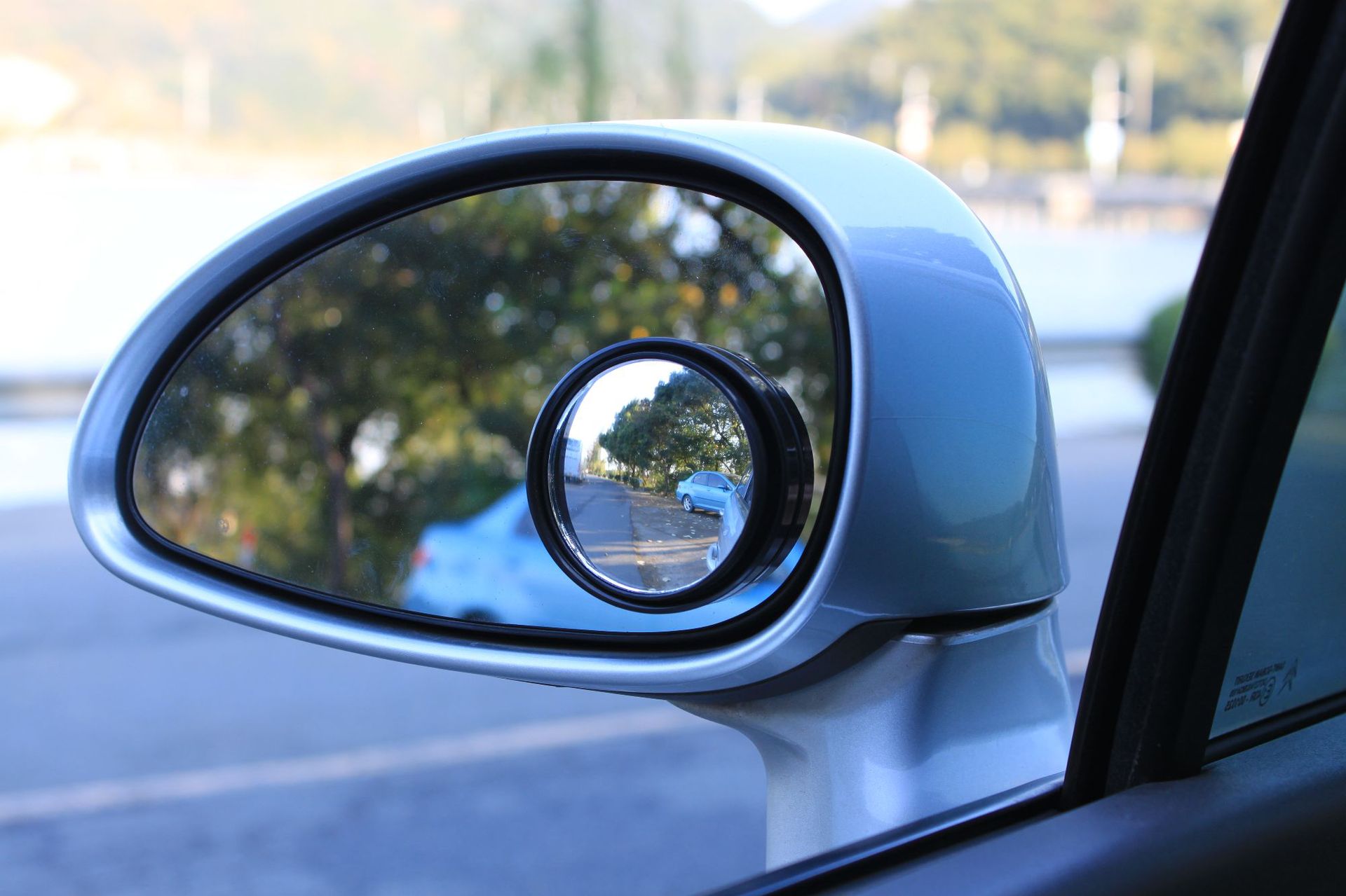 汽车后视倒车小圆镜 车用大视野镜观后盲点镜 凸面5cm直径 小圆镜