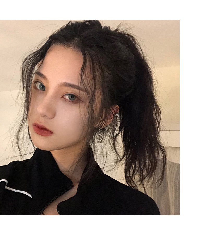 假发刘海片微卷中分两侧八字全真发隐形无痕自然气质网红女假刘海