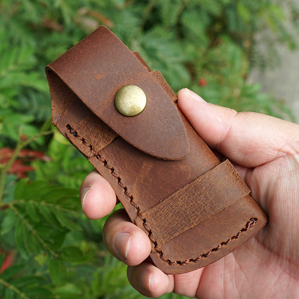 头层疯马皮刀套军刀套 户外多功能edc工具保护套 可挎腰包刀鞘