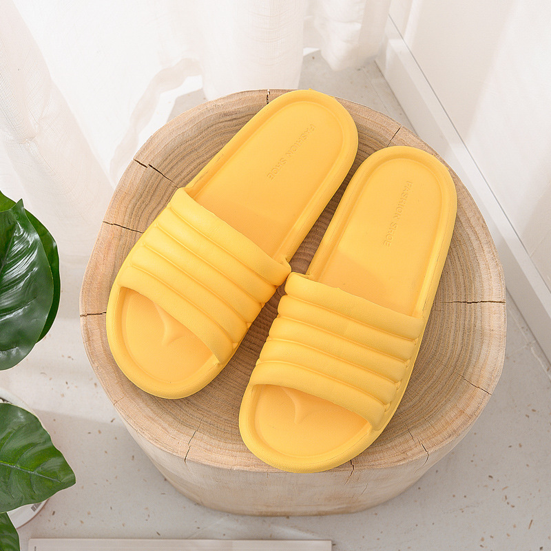 [Spot Delivery] 2023 Home Slippers Summer Non-Slip Indoor Couples Sandals Simple Home Slippers for Women