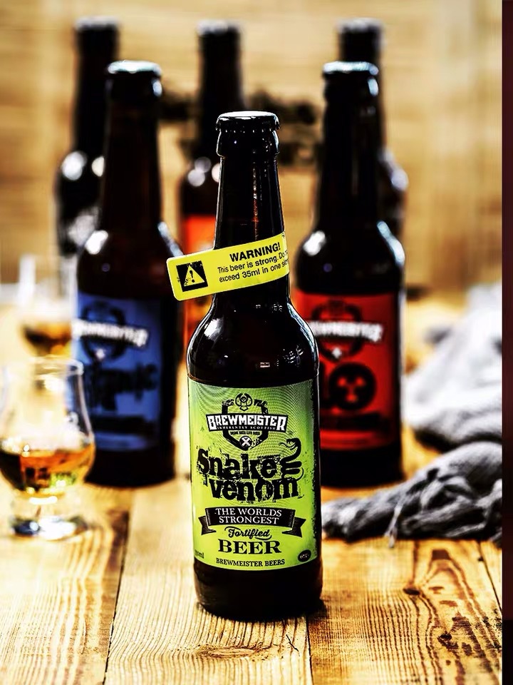 蛇毒啤酒snake venom 苏格兰进口烈性精酿啤酒 蛇毒67.5度啤酒